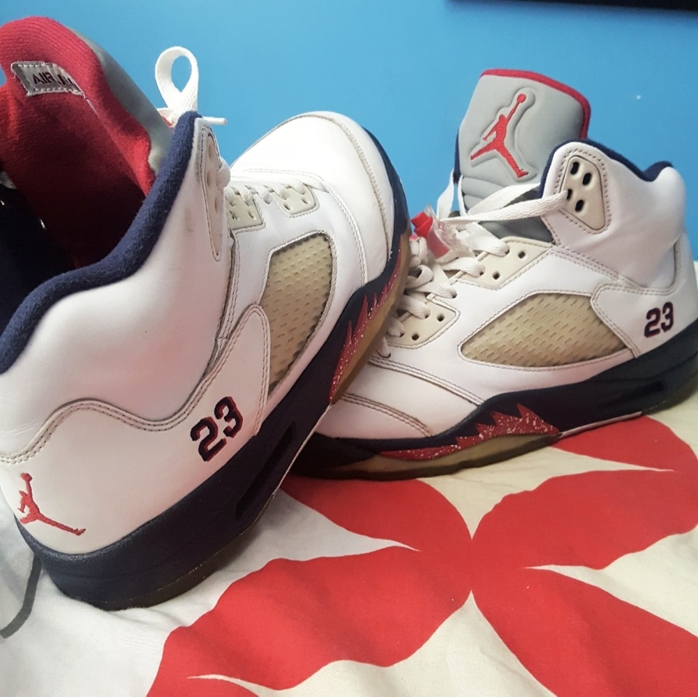 Used Jordan 5 "Independence Day" Mens Size 10